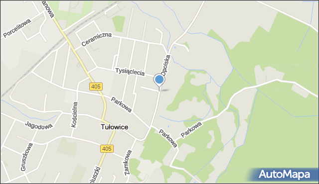 Tułowice powiat opolski, Opolska, mapa Tułowice powiat opolski