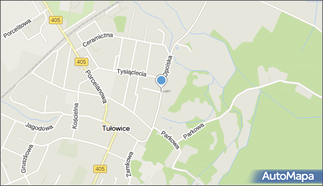 Tułowice powiat opolski, Opolska, mapa Tułowice powiat opolski