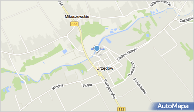 Urzędów, Opolska, mapa Urzędów