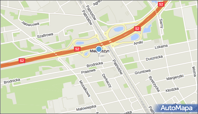 Warszawa, Opacka, mapa Warszawy