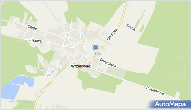 Wrzelowiec, Opolska, mapa Wrzelowiec