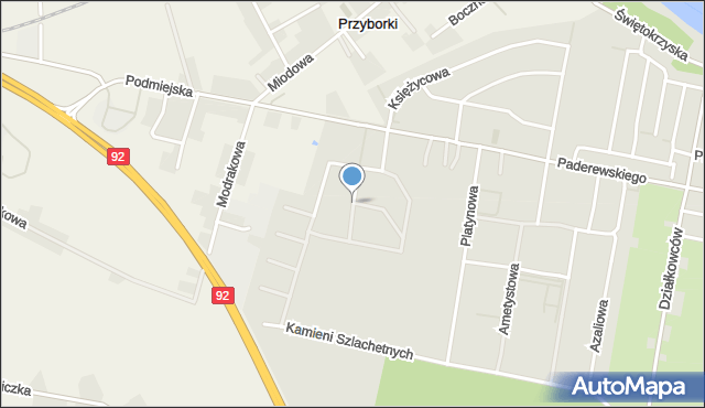 Września, Opalowa, mapa Wrześni
