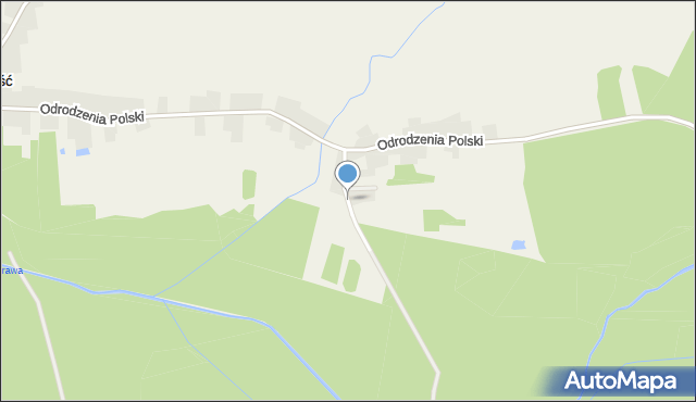 Zawiść, Opustowa, mapa Zawiść