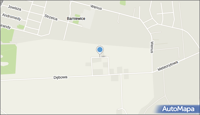 Barniewice, Orzechowa, mapa Barniewice