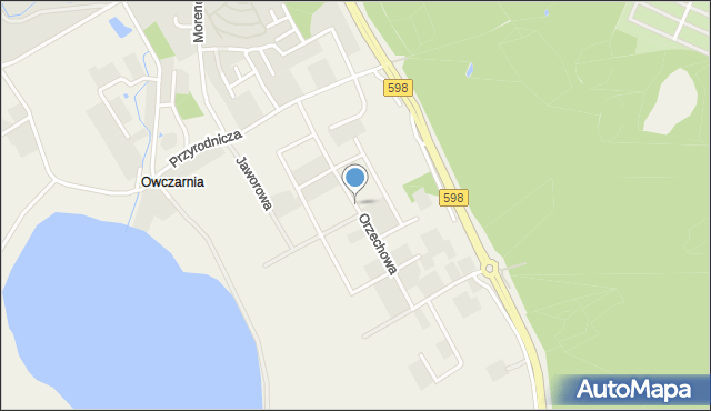 Bartąg, Orzechowa, mapa Bartąg