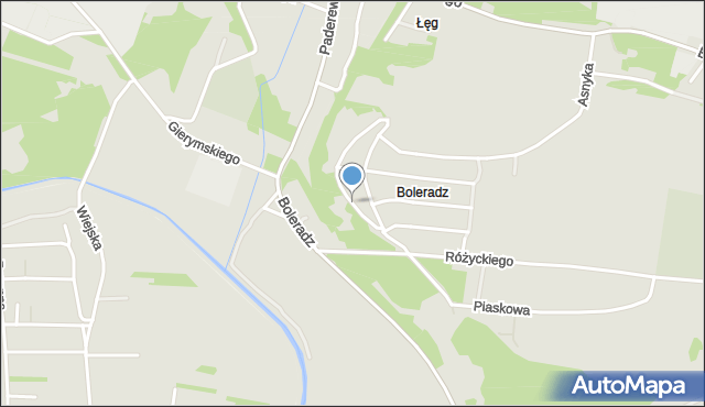 Będzin, Orzeszkowej Elizy, mapa Będzin