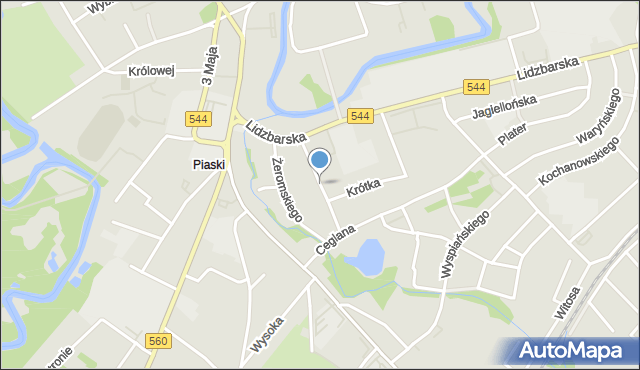 Brodnica, Orzeszkowej Elizy, mapa Brodnica