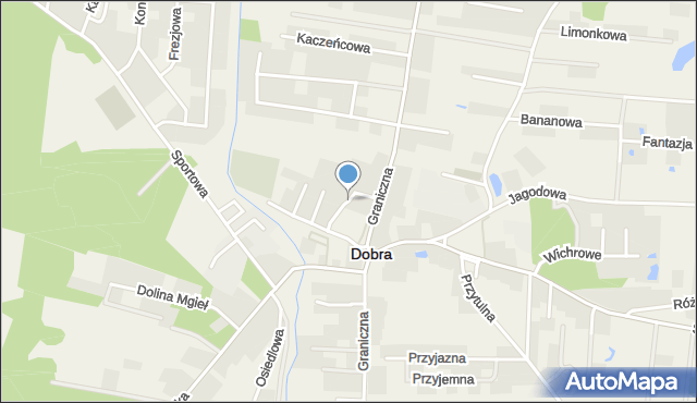 Dobra gmina Dobra (Szczecińska), Orzechowa, mapa Dobra gmina Dobra (Szczecińska)