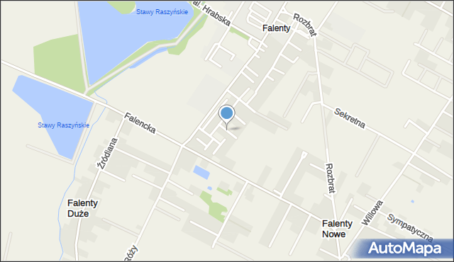 Falenty, Orla, mapa Falenty