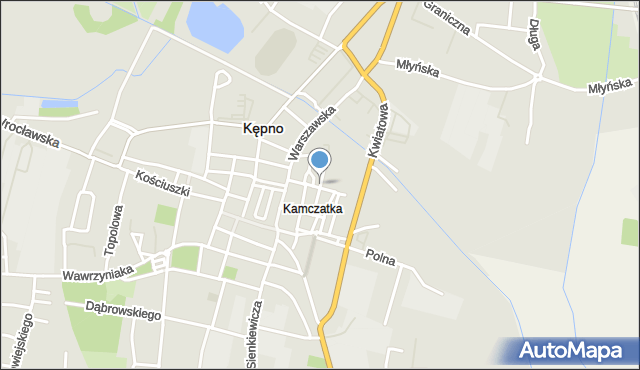 Kępno, Orzeszkowej Elizy, mapa Kępno