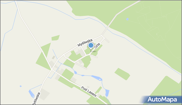 Kopanina gmina Kaźmierz, Orla, mapa Kopanina gmina Kaźmierz
