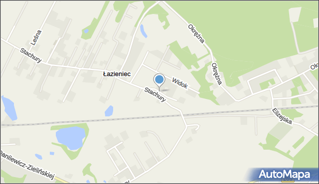 Łazieniec, Orla Góra, mapa Łazieniec