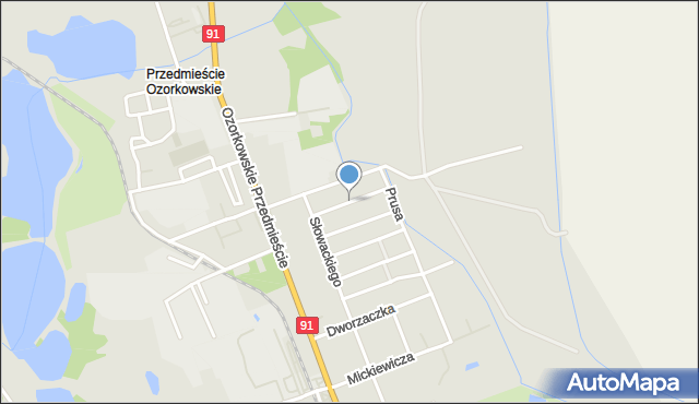 Łęczyca, Orzeszkowej Elizy, mapa Łęczyca