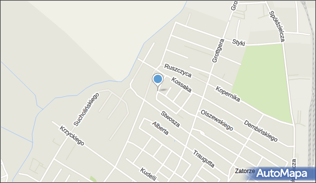 Leszno, Orłowskiego Aleksandra, mapa Leszno