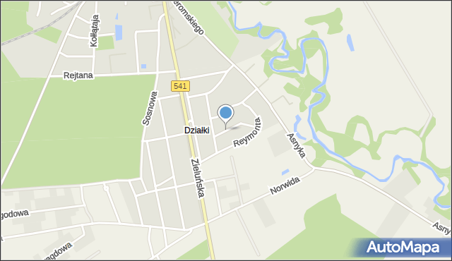 Lidzbark, Orzeszkowej Elizy, mapa Lidzbark