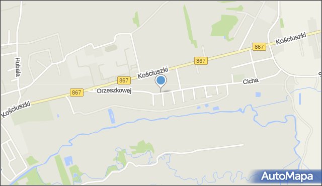 Lubaczów, Orzeszkowej Elizy, mapa Lubaczów