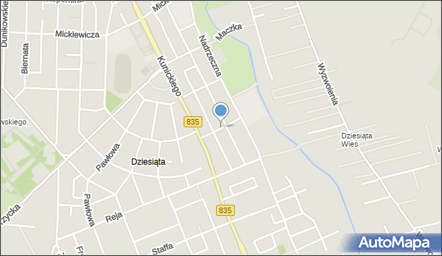 Lublin, Orzeszkowej Elizy, mapa Lublina