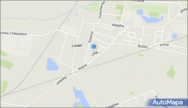 Oleśnica, Orla, mapa Oleśnica