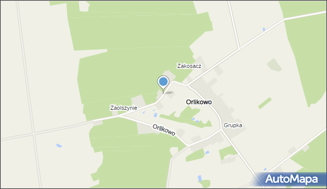 Orlikowo, Orlikowo, mapa Orlikowo