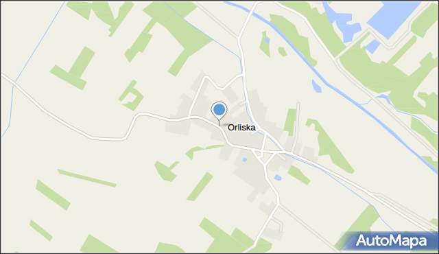 Orliska, Orliska, mapa Orliska