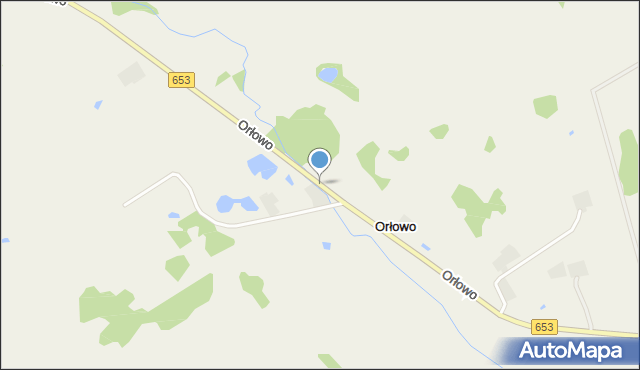 Orłowo gmina Bakałarzewo, Orłowo, mapa Orłowo gmina Bakałarzewo