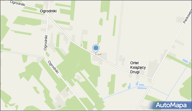Ortel Książęcy Drugi, Ortel Książęcy Drugi, mapa Ortel Książęcy Drugi