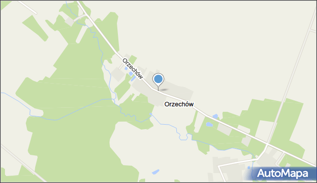 Orzechów gmina Wierzbno, Orzechów, mapa Orzechów gmina Wierzbno