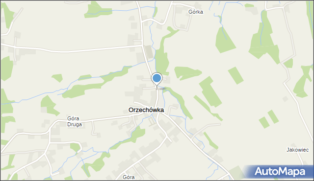 Orzechówka gmina Jasienica Rosielna, Orzechówka, mapa Orzechówka gmina Jasienica Rosielna