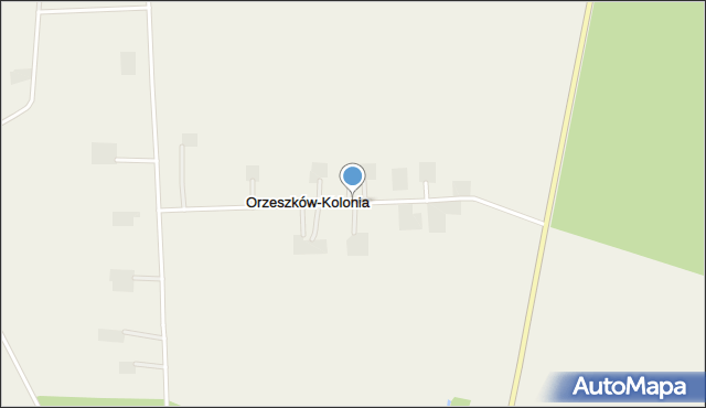 Orzeszków-Kolonia, Orzeszków-Kolonia, mapa Orzeszków-Kolonia