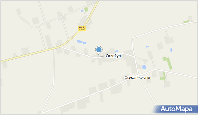 Orzeżyn, Orzeżyn, mapa Orzeżyn