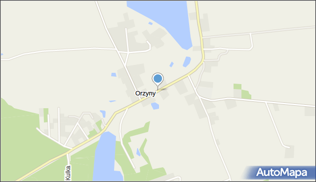 Orzyny, Orzyny, mapa Orzyny