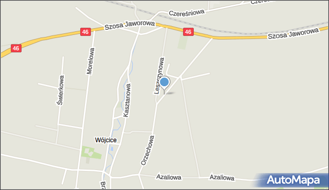 Otmuchów, Orzechowa, mapa Otmuchów