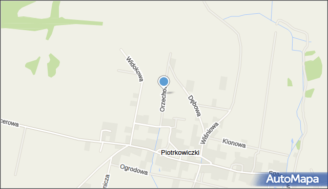 Piotrkowiczki, Orzechowa, mapa Piotrkowiczki