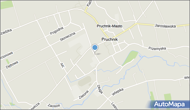 Pruchnik powiat jarosławski, Orłowicza Mieczysława, mapa Pruchnik powiat jarosławski