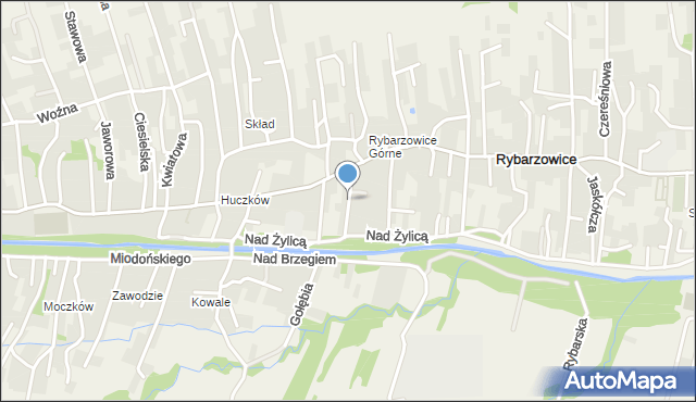 Rybarzowice, Orla, mapa Rybarzowice