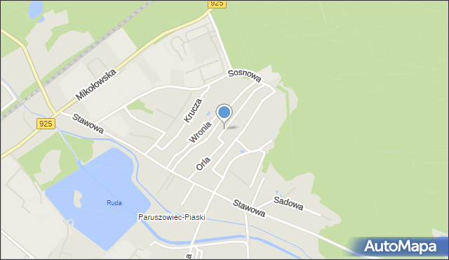 Rybnik, Orla, mapa Rybnika