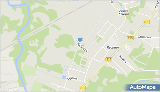 Słupsk, Orłowicza Mieczysława, mapa Słupska