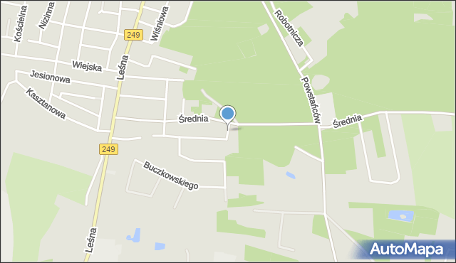 Solec Kujawski, Orzechowa, mapa Solec Kujawski