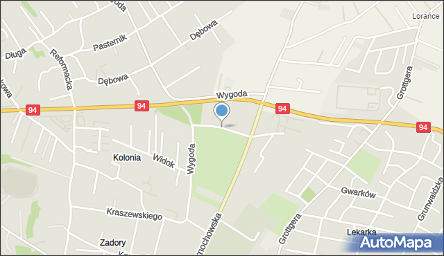 Wieliczka, Orzechowa, mapa Wieliczka