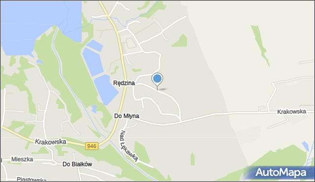 Żywiec, Orląt Lwowskich, mapa Żywiec