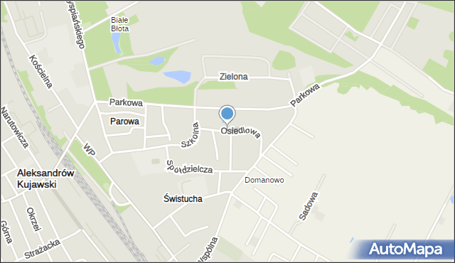 Aleksandrów Kujawski, Osiedlowa, mapa Aleksandrów Kujawski