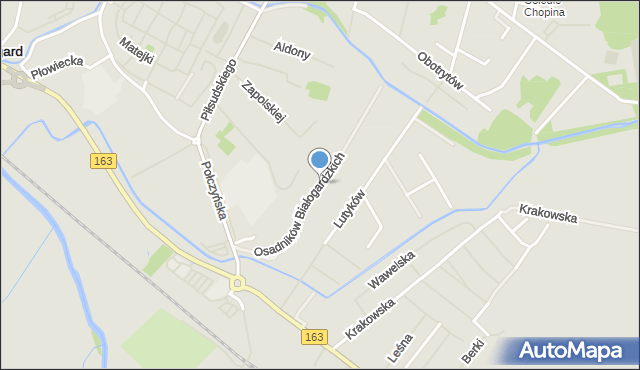 Białogard, Osadników Białogardzkich, mapa Białogard