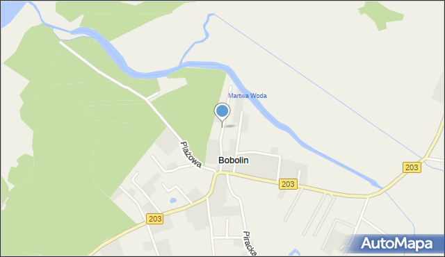 Bobolin gmina Darłowo, Osiedlowa, mapa Bobolin gmina Darłowo