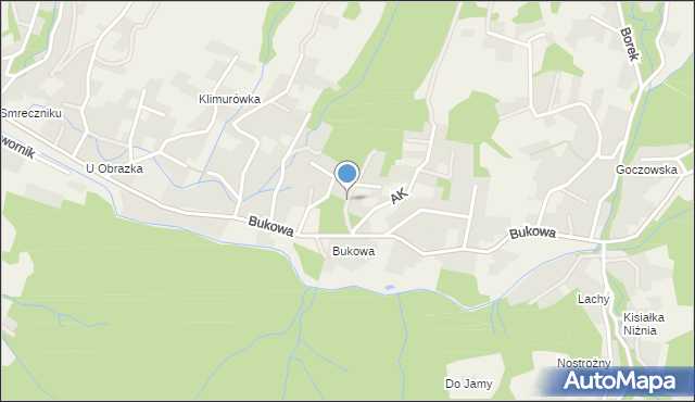 Brenna, Osiedlowa, mapa Brenna