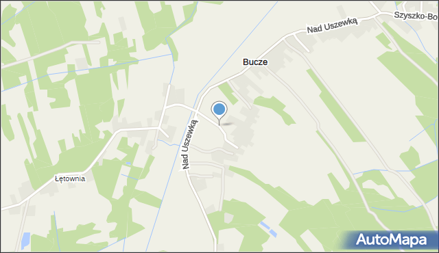 Bucze gmina Brzesko, Osiedle Zaciszne, mapa Bucze gmina Brzesko