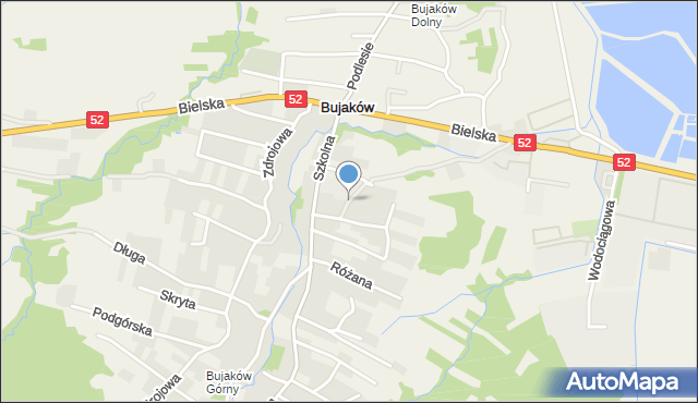 Bujaków, Osiedlowa, mapa Bujaków