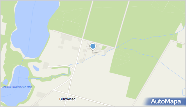 Bukowiec gmina Wągrowiec, Osiedle Bursztynowe, mapa Bukowiec gmina Wągrowiec