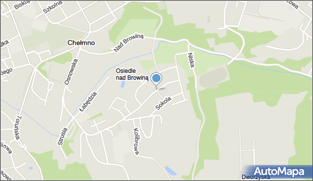 Chełmno, Osiedle Nad Browiną, mapa Chełmno