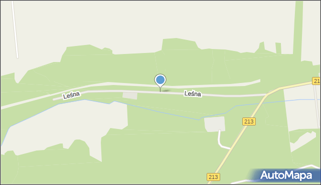 Choczewo, Osada Leśna, mapa Choczewo