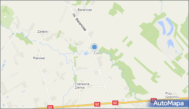 Chocznia, Osiedle Baranciak, mapa Chocznia